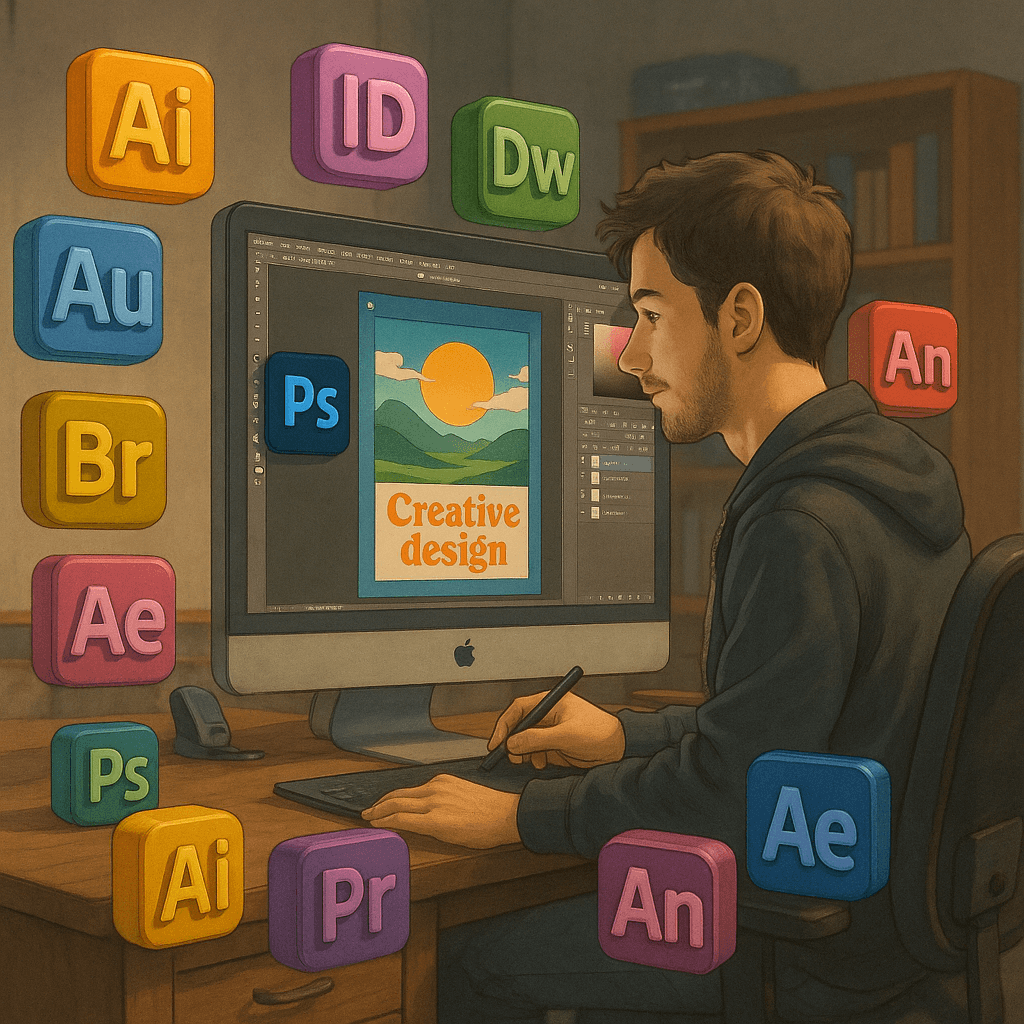 Visuel publicitaire illustration